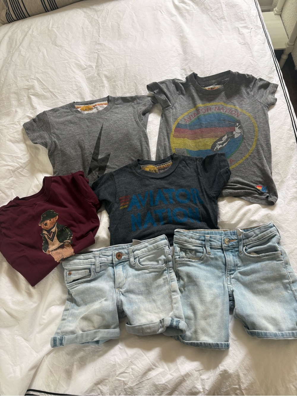 Boys aviator nation and Ralph Lauren lot Sz4